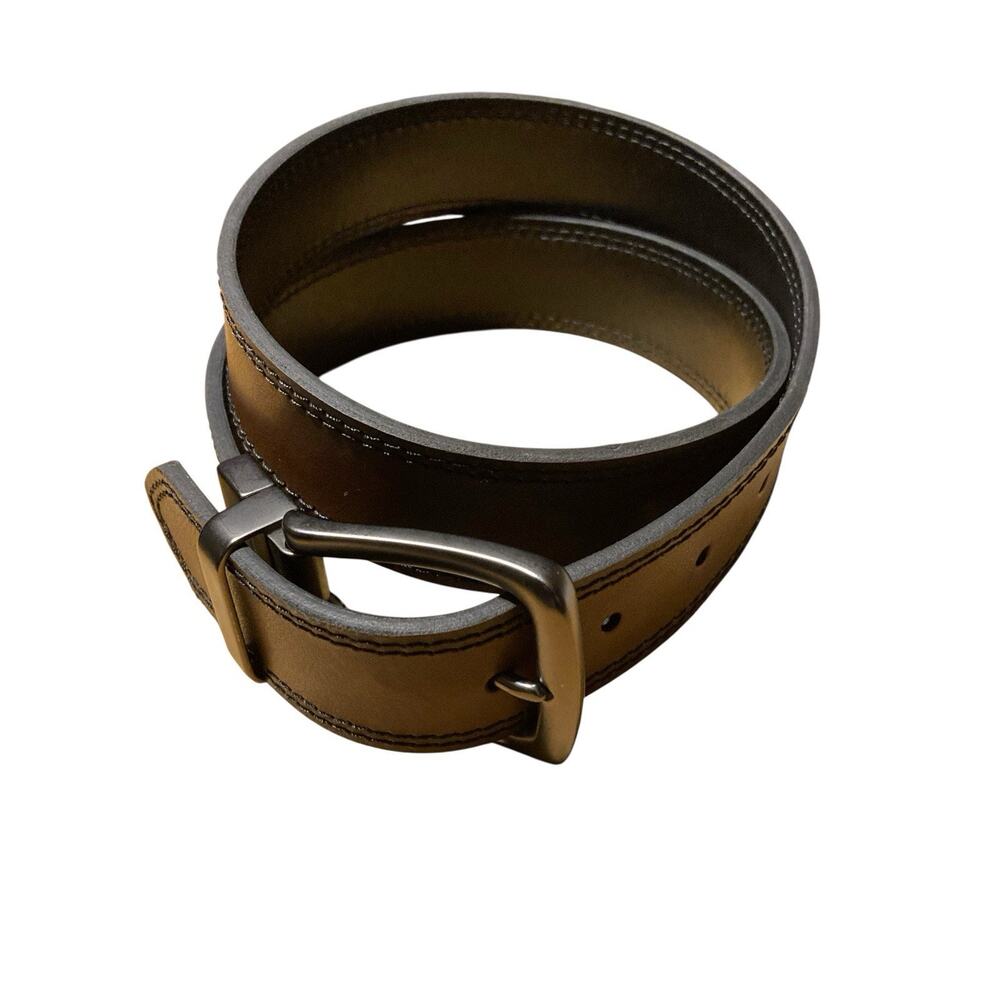 Brown Leather Work Belt - Men's Size 32 Very good condition
